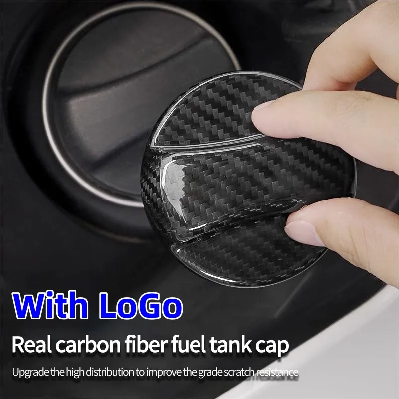 Carbon fiber fuel tank cover trim For Mazda 3 CX-30 CX-5 Mazda 2 3 6 8 CX-3 CX4 CX5 CX8 MX5 CX9 CX7 Axela Atenza car accessories