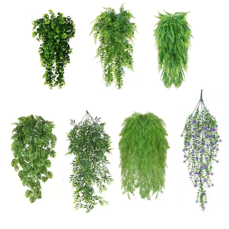 

Artificial fern vines, Persian grass vines hanging hanging green plants wall hanging decoration