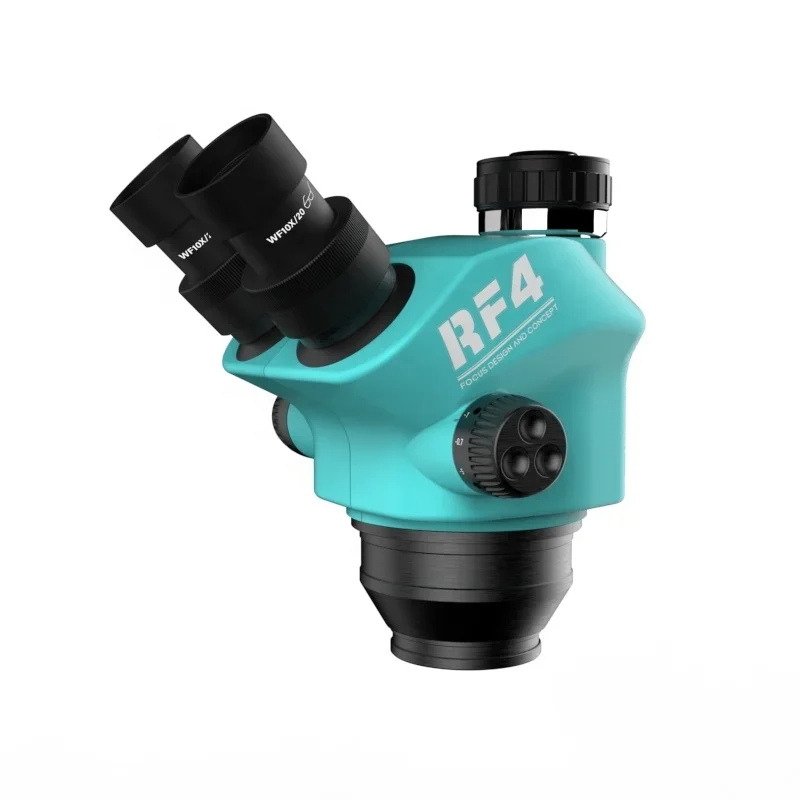 

New RF4 RF7050TV Stereo Trinocular Pcb Bga Mobile Repair 7-50X Microscope Head