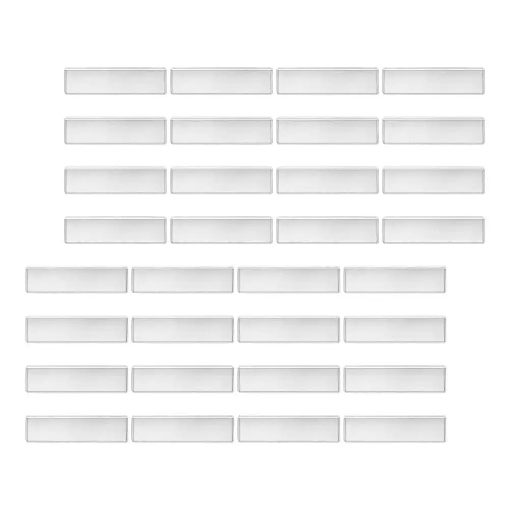 

100 шт. самоклеящихся прозрачных карманов для этикеток, водонепроницаемые пластиковые держатели для индексных карточек, быстросъемные органайзеры для офиса