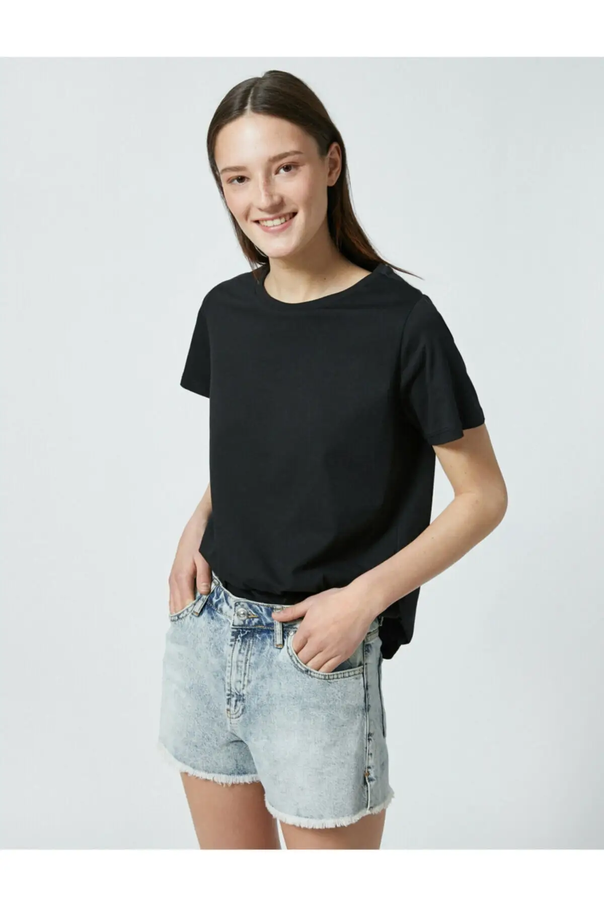 

Crew Neck T-Shirt Short Sleeve Black Basic Cotton Casual Fashion Wear Summer Season Products Casual Sports Street Wear