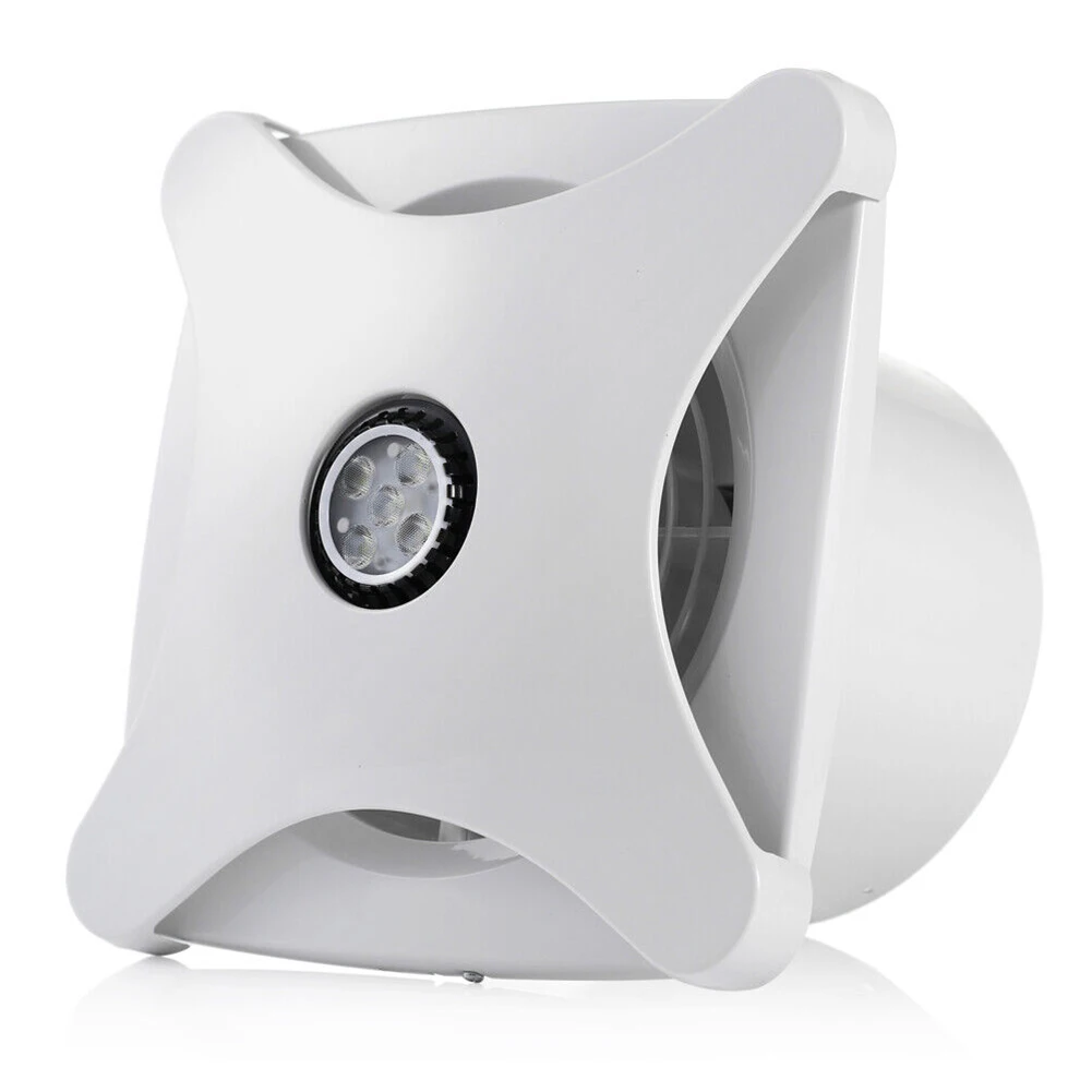 28W Low-Noise Bathroom Ventilation Fan with Lighting Function for Ceiling Mount For Exhaust Applications 52 Pa Wind Pressure