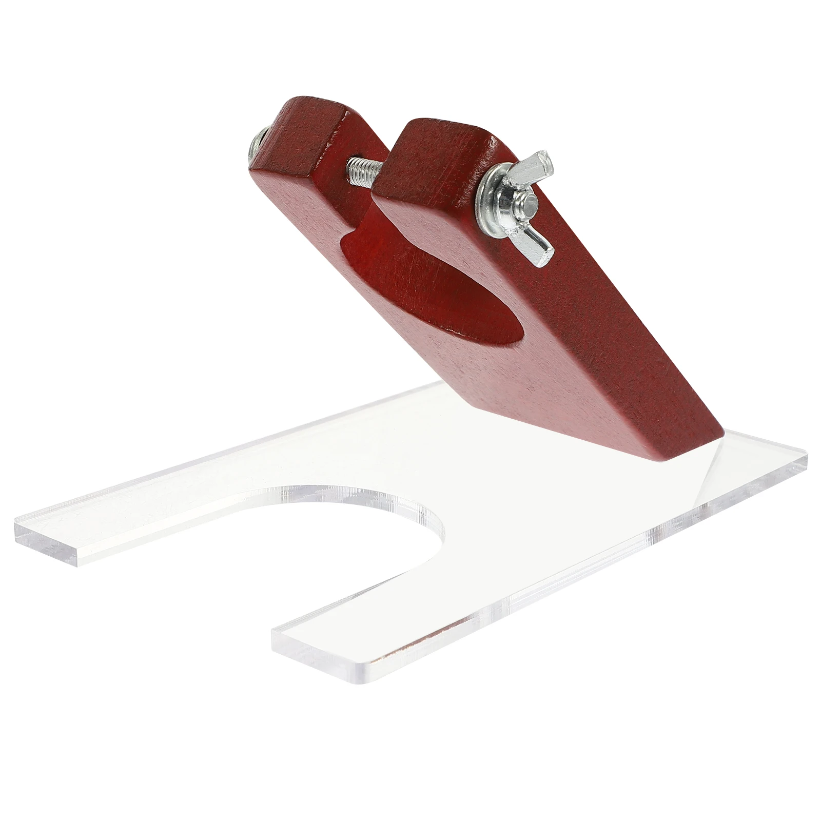 

Tufting Clipper Holder Base Made of High-Grade Wood and Acrylic Precision Carpet Trimmer Shearing Guide for Clean Uniform