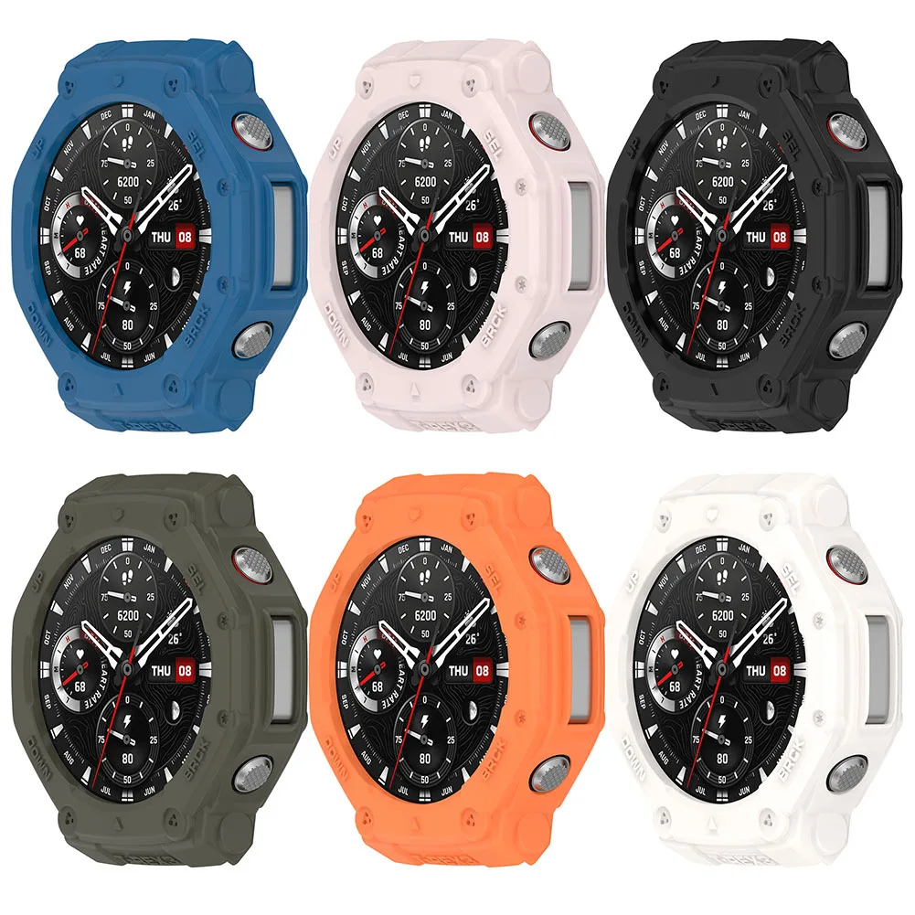 

TPU Hollow Case Anti-Scratch Hollow Protector Shell Protection Frame Protective Case for Amazfit T-REX3 Smart Watch Accessories