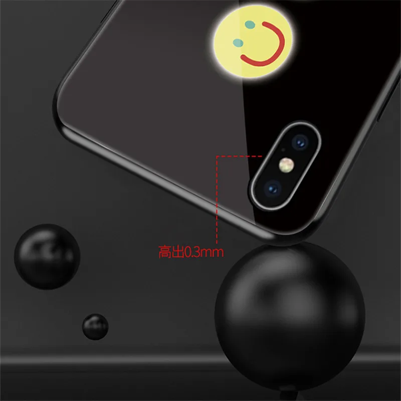 Tempered Glass Flash LED Case For iPhone 11 12 13 14 15 16 17 Pro Max 14 15 Plus X Xr Case Luminous 12 13 Mini 17 Air Cover