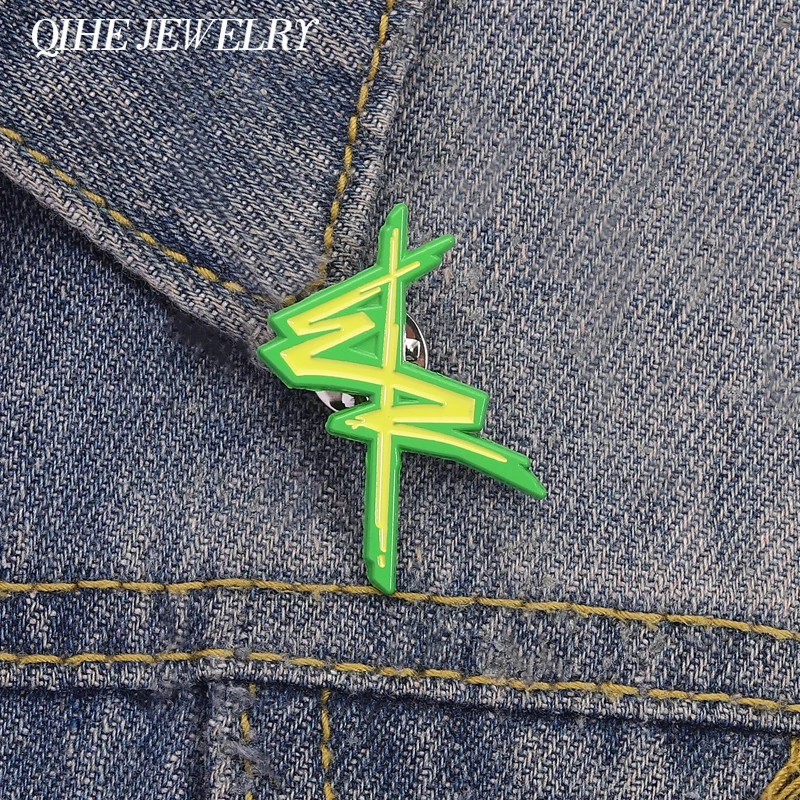 Punk Edgerunners Logo Brosche Emaille Pins Benutzerdefinierte RPG Action Rolle Spiel Peripherie Cosplay Broschen Revers Abzeichen Zubehör Geschenke