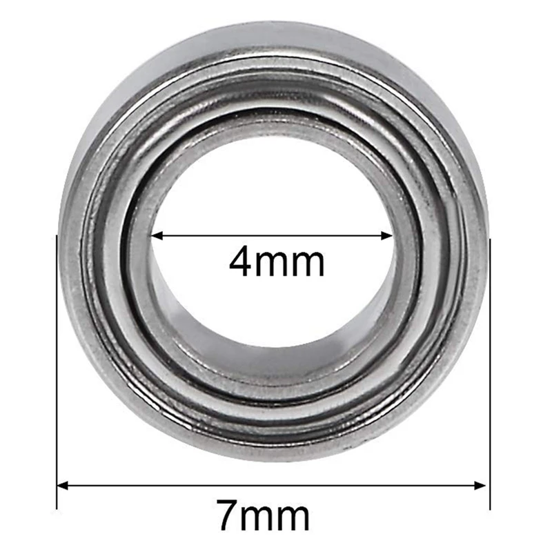 Pack Of 10 SMR74ZZ ABEC-9 Stainless Steel Ball Bearings 4X7X2.5Mm High-Speed Mobile Phone Bearings