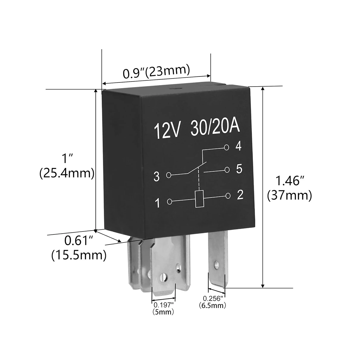 4 PCS 4 Pin/5 Pin 30A 12V/24V Violet Series 4-pin/5-pin Automotive Relay, SPST Multi-Purpose Replacement Relay