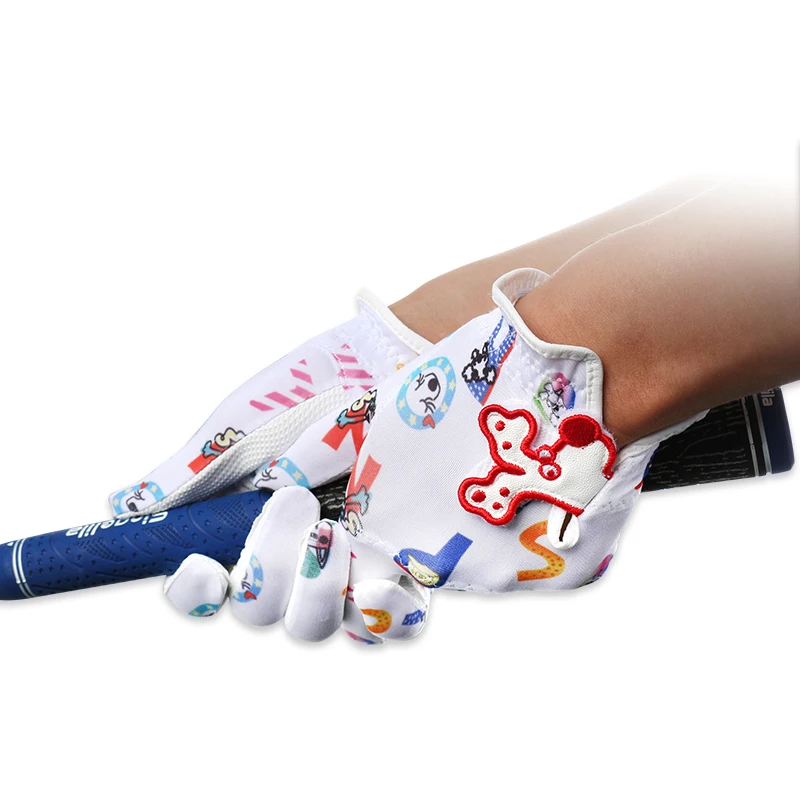 

Children's Golf Gloves Boys and Girls Golf Gloves Kids Youth A Pair Breathable Material PU Quick-drying Anti-slip Protect Hands