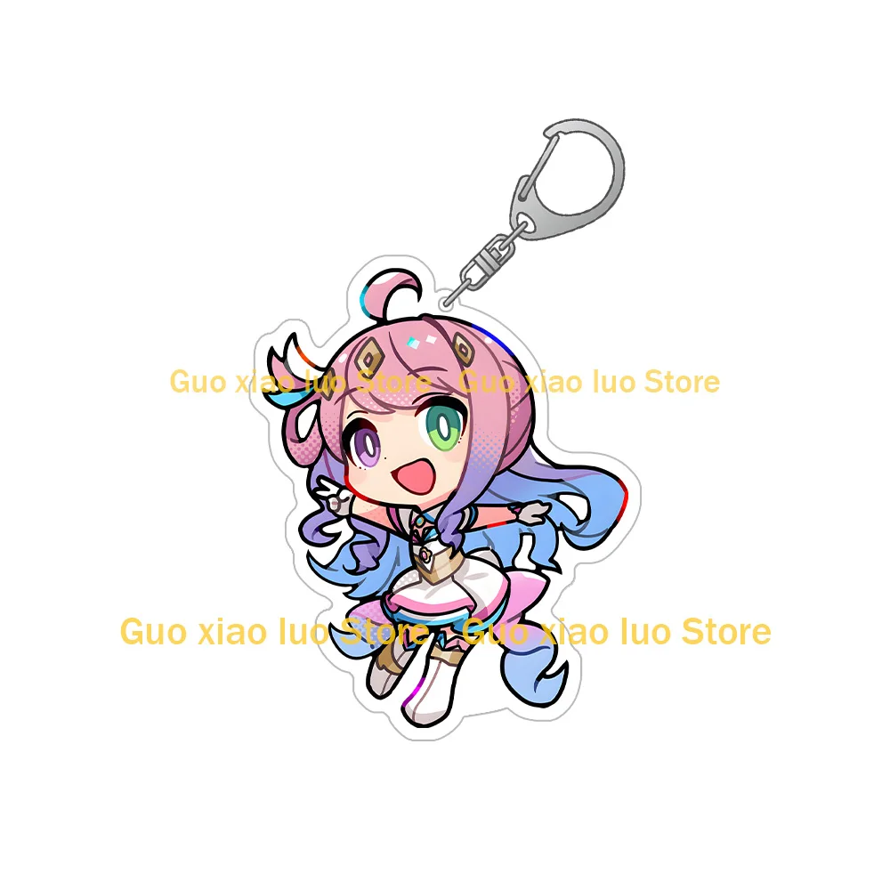 GuoXiao Luo Store VTuber فتاة سحرية holoWitches Houshou البحرية موراساكي شيون ساكاماتا كلوي سلسلة مفاتيح مصنوعة من الأكريليك حقيبة قلادة هدية