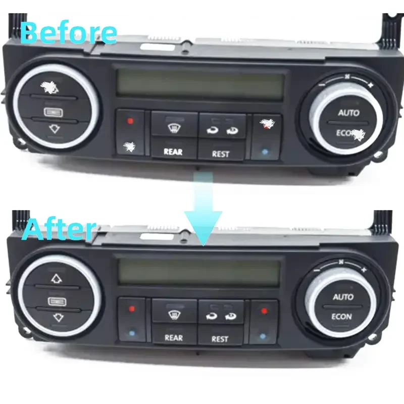 1Set Automobile Air Conditioning Switch Button Stickers For Volkswagen T5/T6 Air Conditioning Switch Button Repair Stickers