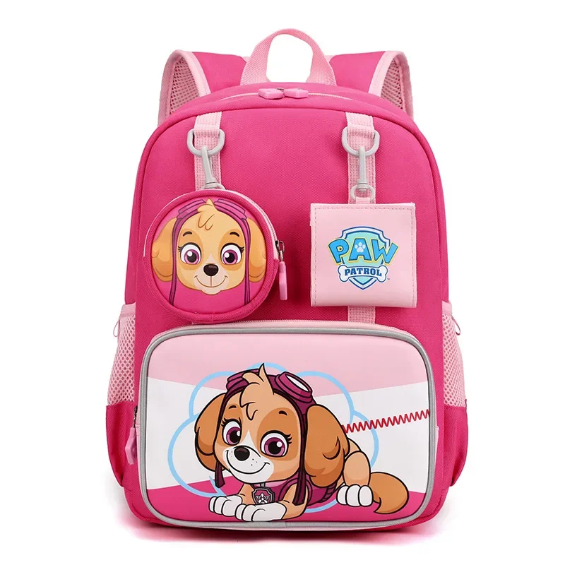 2023 Paw Patrol Cartoon Bag Anime Children Backpack Skye Everest Marshall Chase Boys Girls Pat Patrouille Birthday Backpack Toys