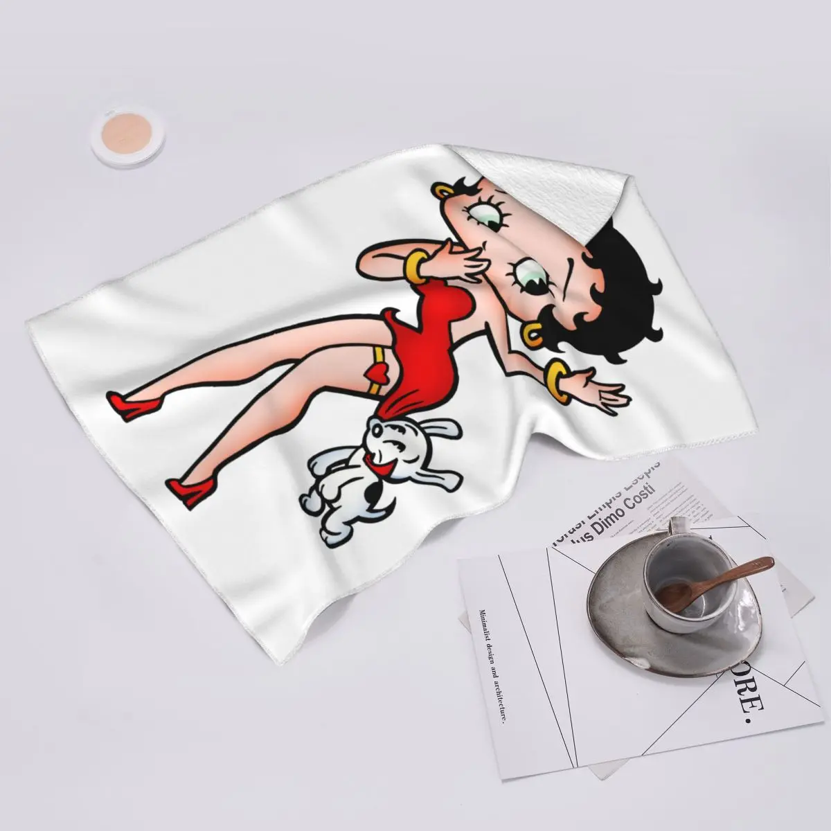 

Изготовленное на заказ мягкое полотенце для лица Mrs Boop Thing Crew Bettys And Her Dog 2, быстросохнущее хлопковое полотенце для бассейна, ванной, впитывающее быстро