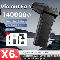 X6max Turbo Jet Blower 140000RPM Brushless Strong Blower Jet Powerful Dust Blower Cleaning PC Car X6 Turbo Fan With Storage Bag