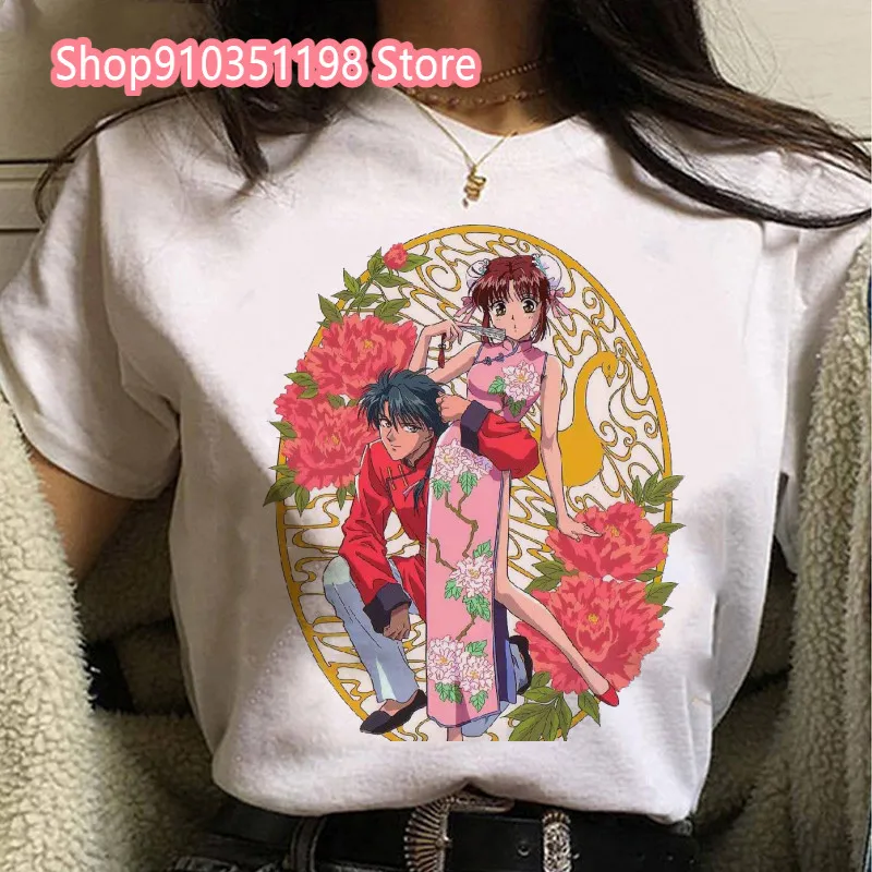 Nuove donne carino Anime Fushigi Yuugi Harajuku modello stampato t-Shirt femminile stile giapponese Casual o-collo Manga camicia a maniche corte