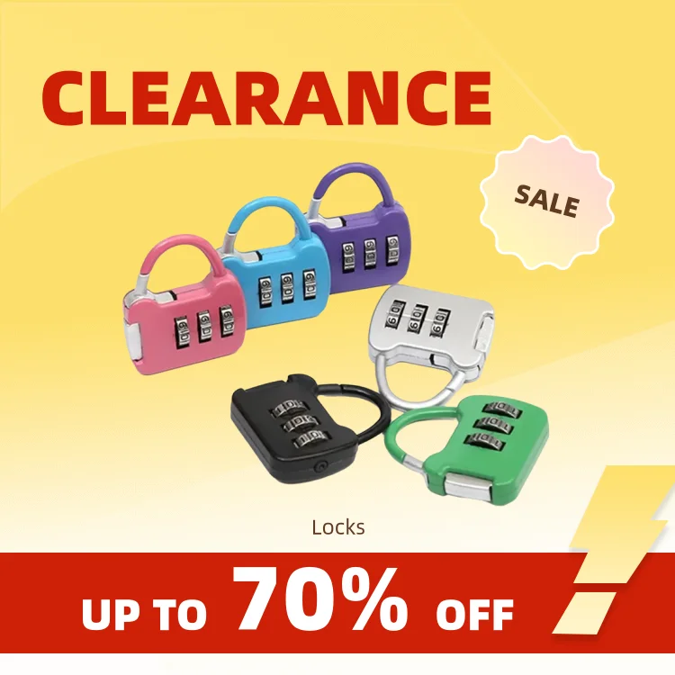Clearance_1PCS Color Mini Password Padlock Trolley Case Password Lock Student Dormitory Cabinet Password Lock Backpack Zipper Lo