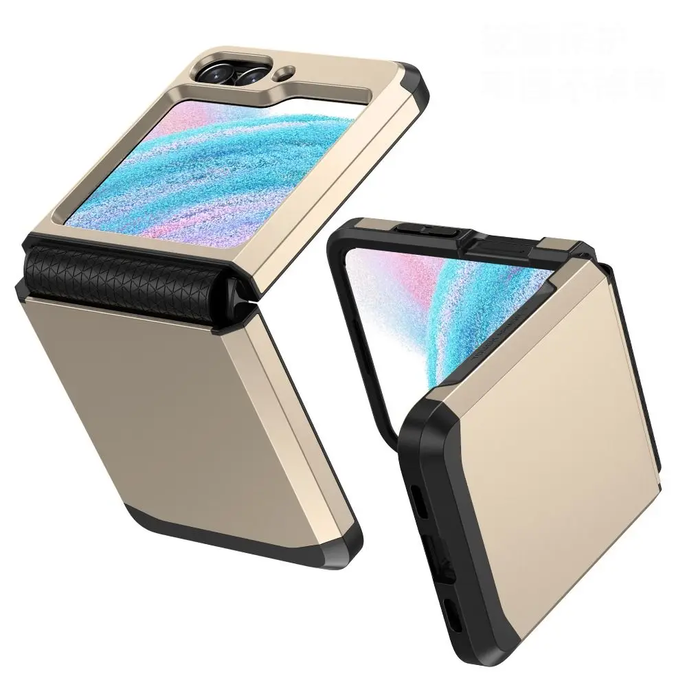 FOR Z Flip 5 Case for Samsung Galaxy Z Flip5 Hinge Protector Armor Shock Proof Protective Mobile Phone Case Cover Z Flip 5