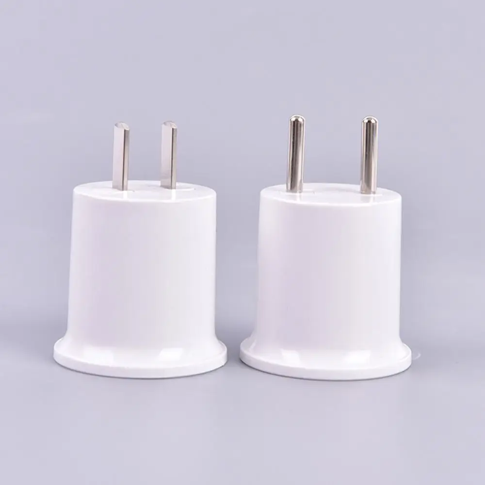Durable High Temperature Resistant E27 Lamp Base E27 White Bulb Converter EU/US Plug Bulb Adapter Camera
