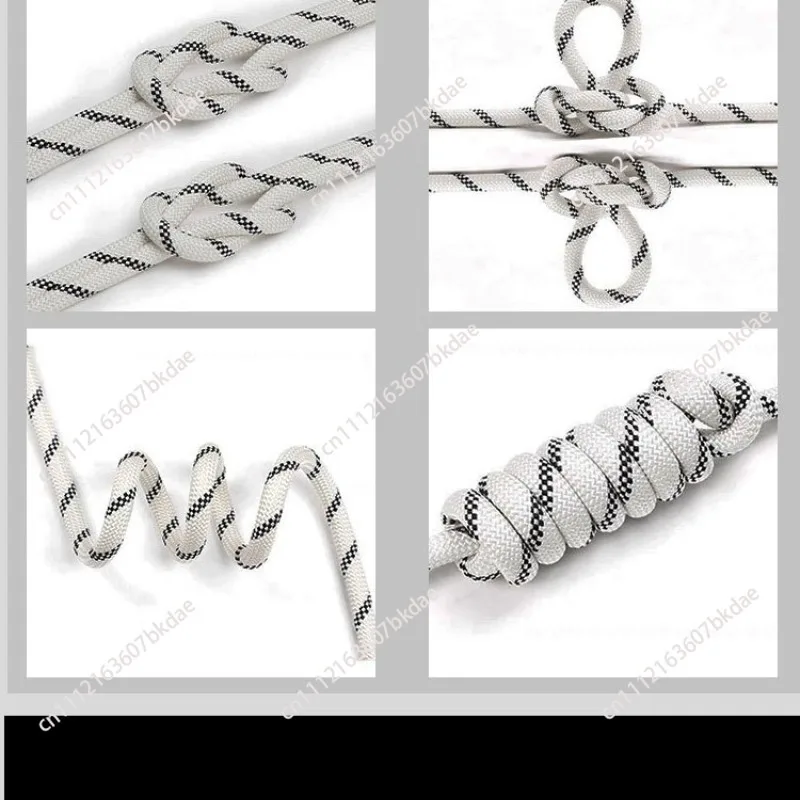 10.5mm Rock Climbing Rope Outdoor Static Rapelling Rope for Fire Rescue Safety Escape Tree Climbing for Outdoor Sports equipment