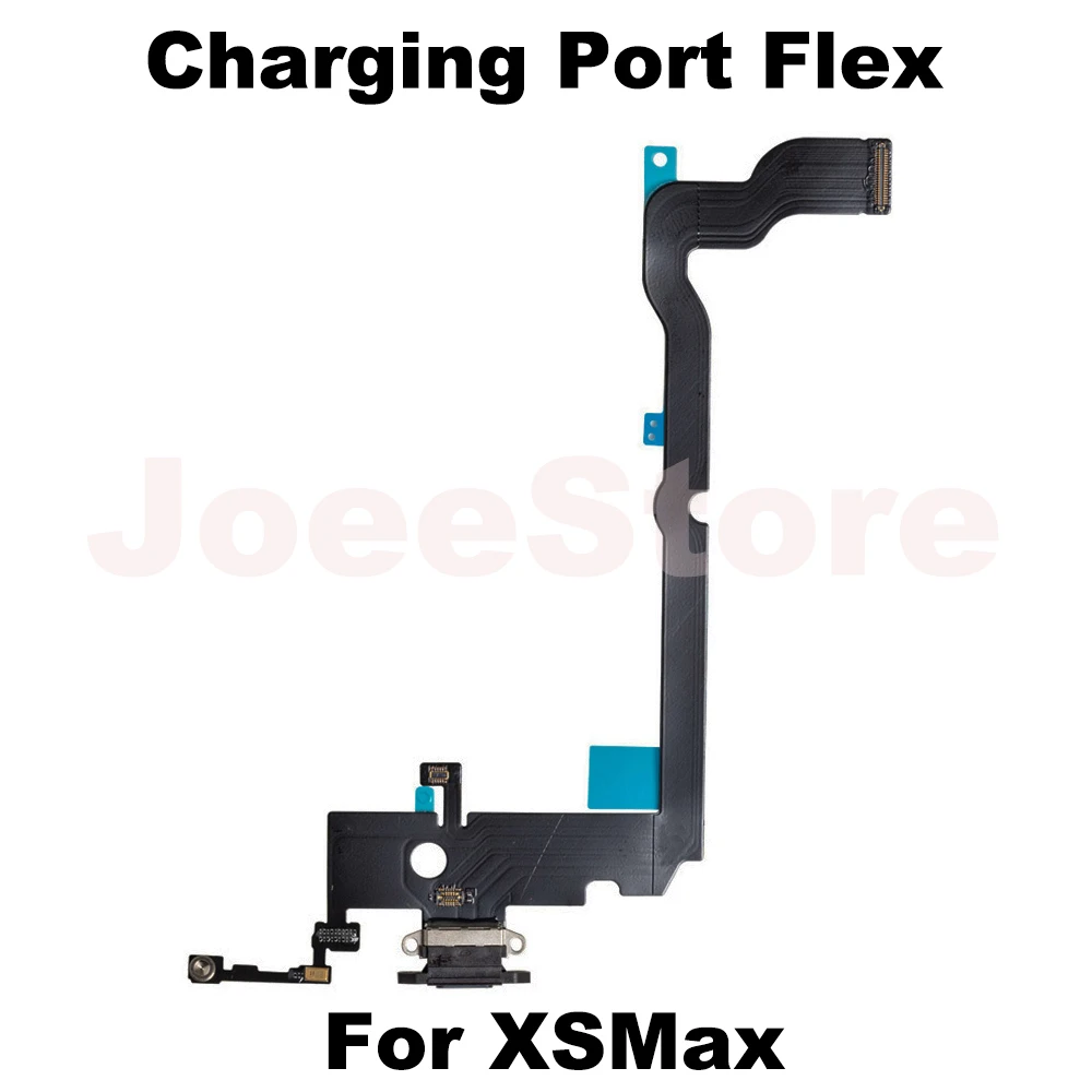 1 Stuks Oplaadpoort Flex Kabel Voor Iphone 6 6S 7 8 Plus Se2 X Xs Max Xr Usb Oplader Dock Connector Met Microfoon Lint Reparatie