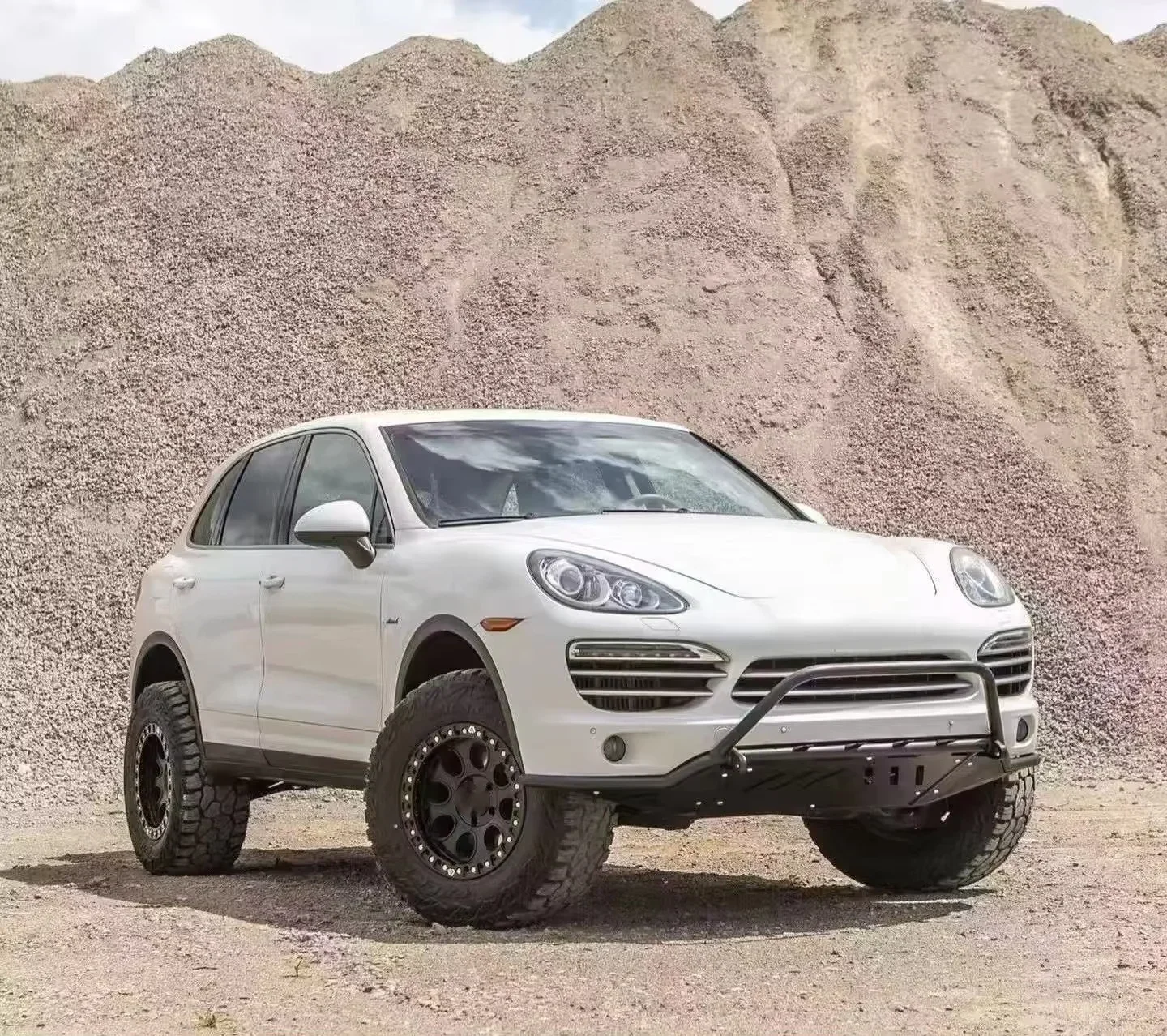 High Quality 6mm Front Bumper for Cayenne 955/957/958 Touareg Carbon Steel Performance Parts New Offroad Accessory view 5