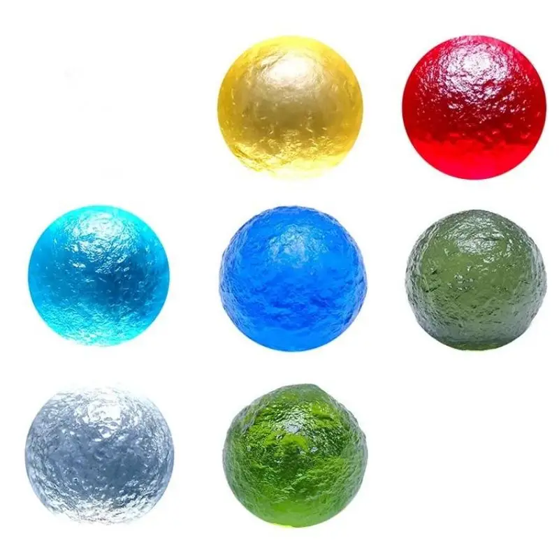 

1Pcs Nature Crystal Czech Glass Meteorite Single Bead Seven Color Seven Color Red Yellow Blue Green White Meteorite Beads8-16Mm