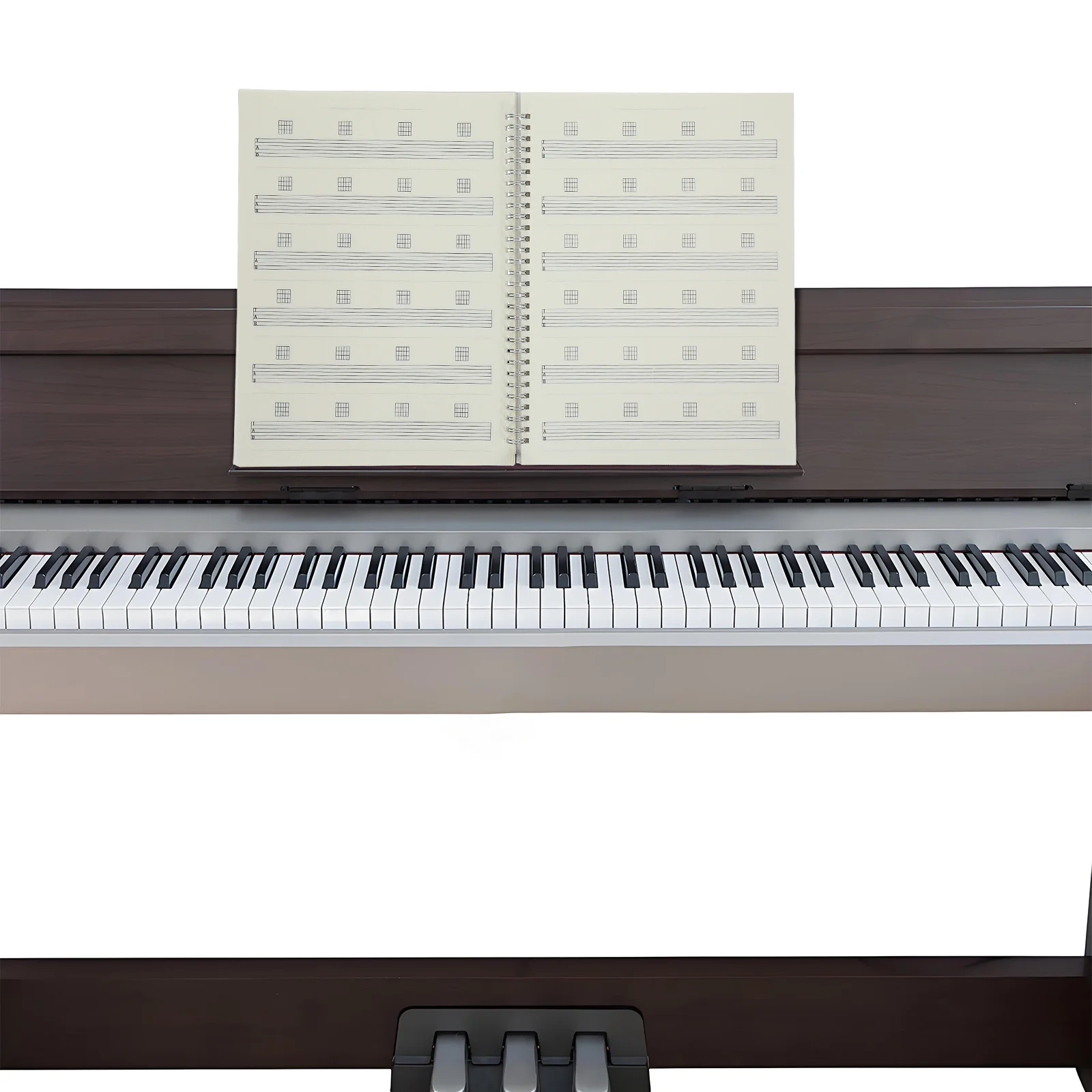 ورقة الغيتار الموسيقى دفتر لفائف ملزمة المحمولة ستة خط وتر كتاب النتيجة خفيفة الوزن مقاوم للماء الغيتار المبتدئين هدية الموسيقى