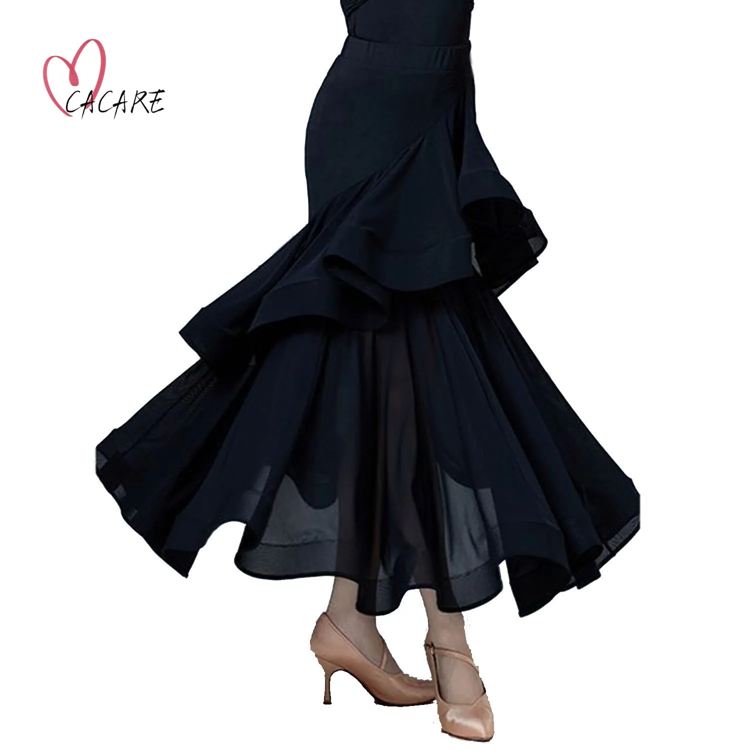 

2024 бальная юбка для женщин, одежда для вальса, современные юбки для сцены, одежда для девочек, шикарные элегантные вечерние платья Samba 0001