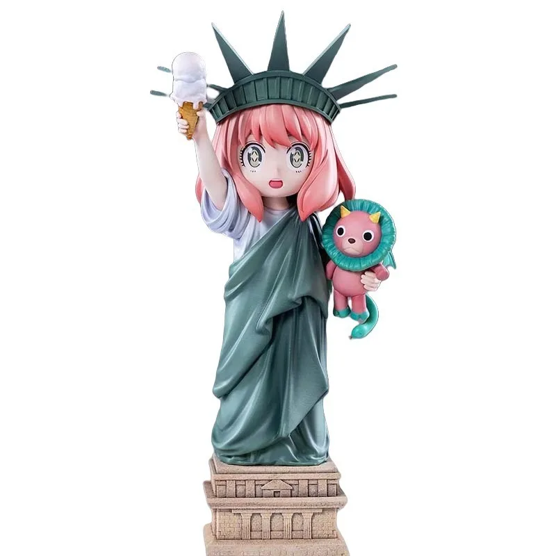 

Bandai Statue of Liberty Anya Spy Over Every Animation Around The Hand To Do A Model Display Gift Back To School Anime Toys