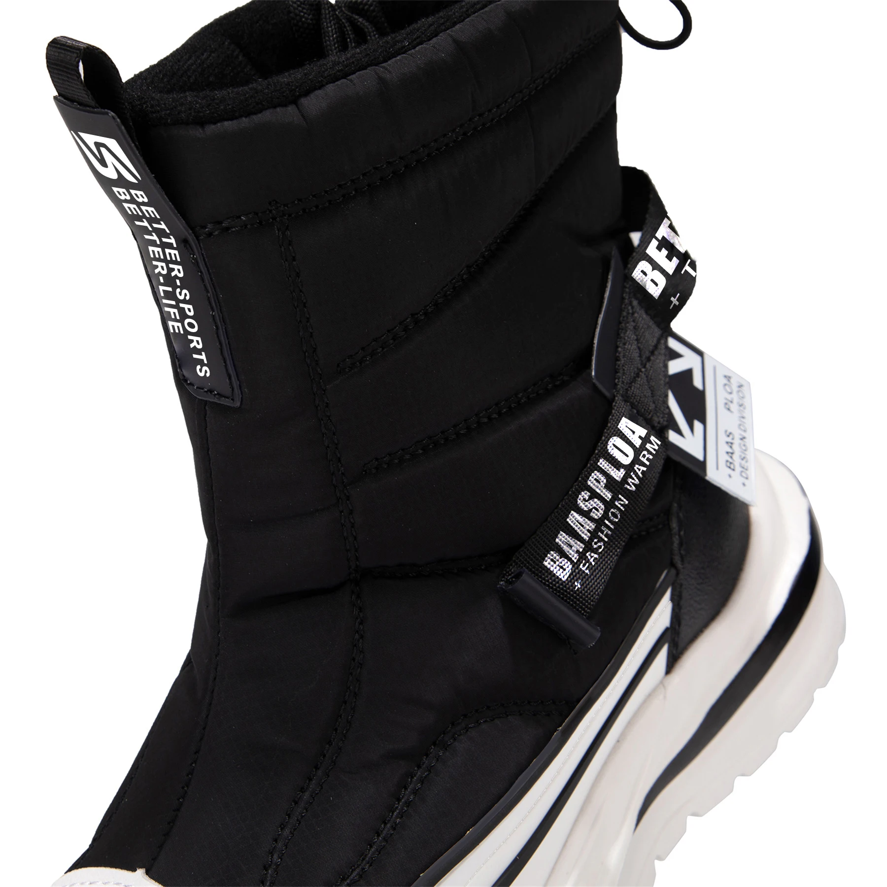 Baasploa جديد الشتاء أحذية النساء 2025 أحذية غير رسمية عدم الانزلاق مقاومة للاهتراء الإناث موضة سميكة أفخم الدافئة مقاوم للماء الثلوج الأحذية #6