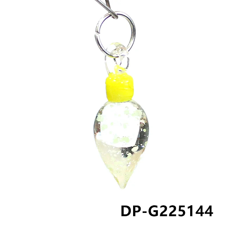 2pcs Fluorescent Light Bulb Shape Charms Glass Pendant Mini Christmas Ornaments DIY Craft Supplies Handmade Lovers Holiday Gifts - view 5