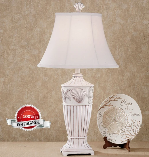 

New York Downtown Park Imported Seaside Resort Style Pure Shell Decorative Table Lamp