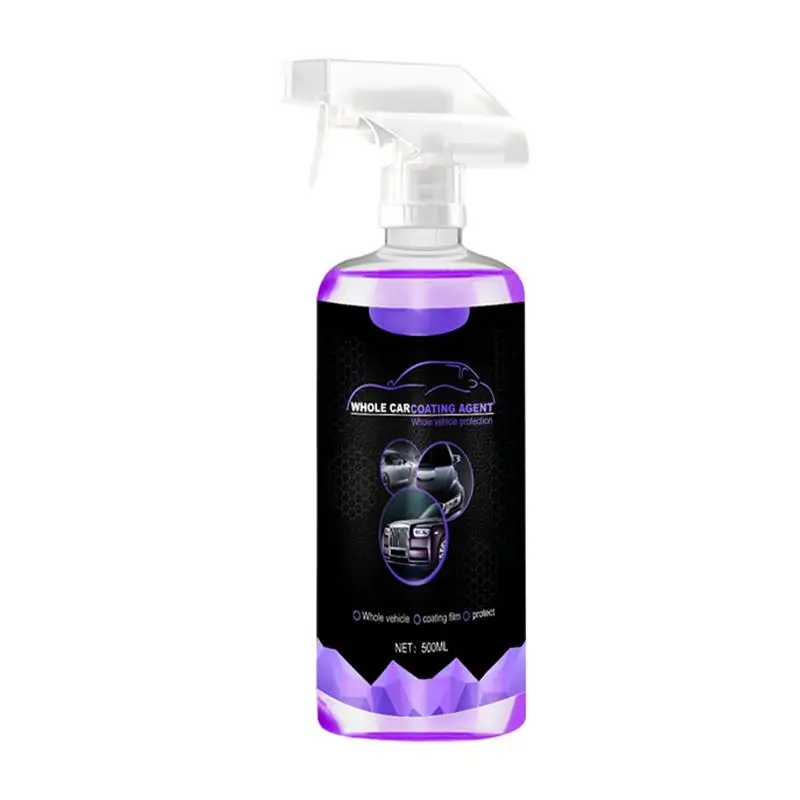 

Auto Coating Agent Spray 500ml Liquid Car Wax Spray Anti-scratch Hand Spray Auto Coating Brighten Cleaner For Various Car Paint