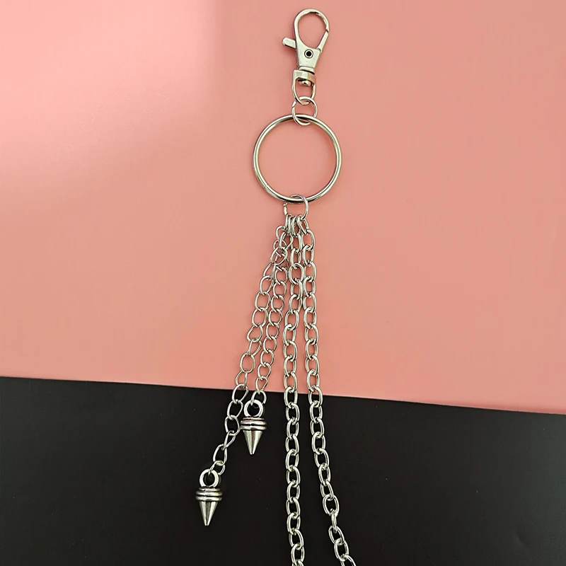 Punk Street Schlüsselanhänger Kette Frauen Männer Mond Stern Nieten Schädel Zubehör Wahl Rock Goth Hosen Taille Gürtel Kette Auf Jeans Jewerly – Detail 22