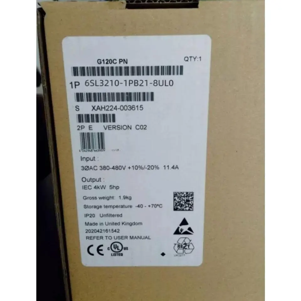 

Совершенно новый 6SL3210-1PB21-4UL0 6SL3210-1PB21-8UL0 Гарантия один год