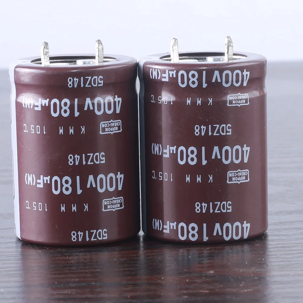 2pcs NCC Nippon Chemi-Con KMM 180mfd 400V 180UF electrolytic Capacitor caps