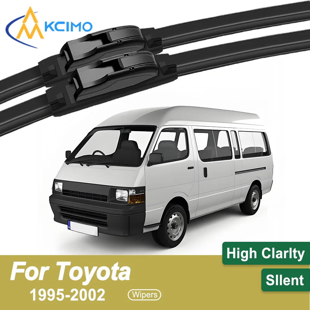 

Crystal Clear Driving 2PCS Windshield Wiper Blades for Toyota HiAce XH10 1995-2002 All-Weather Reliability Durable & Safe