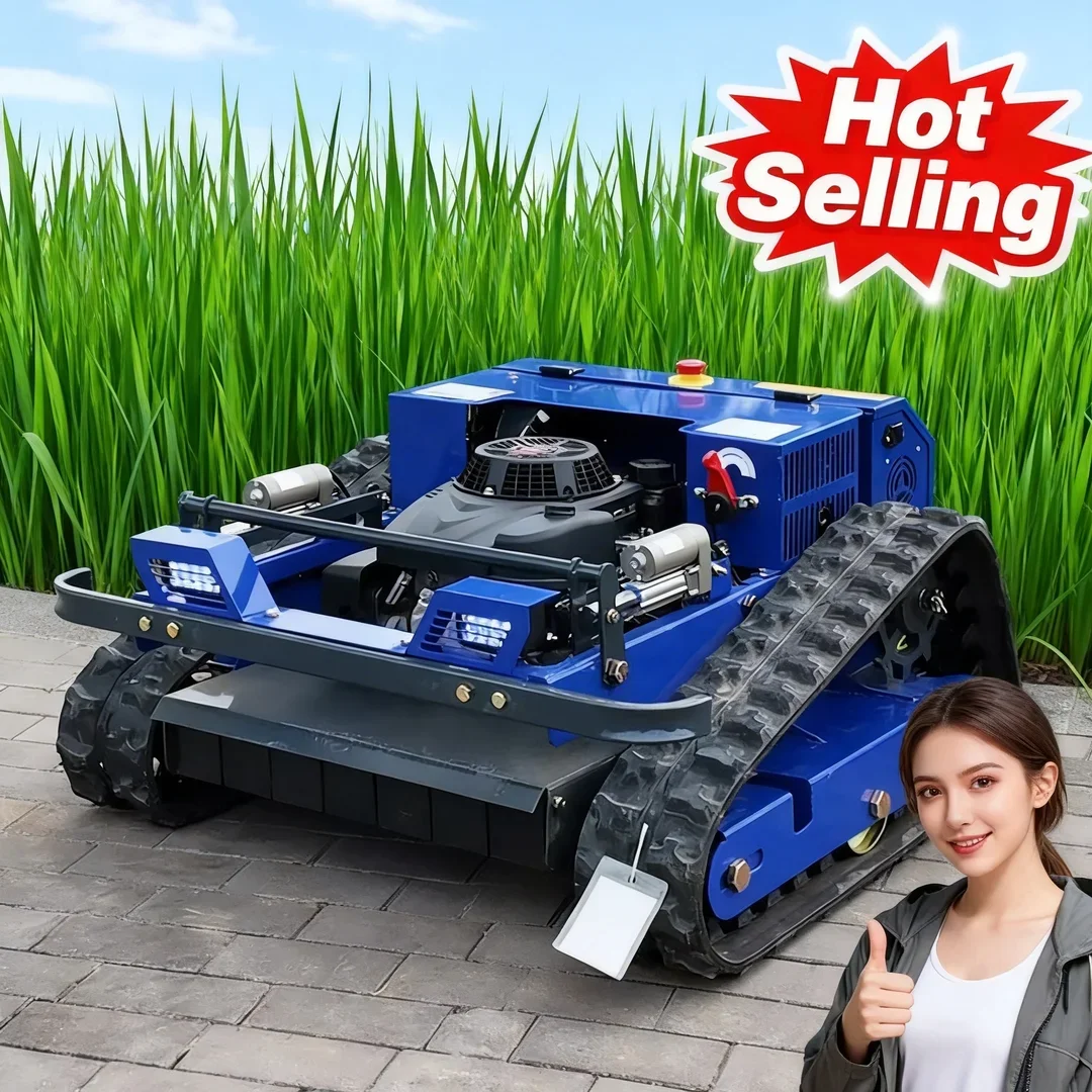 Customized Upgraded Version Lawn Mower CE EPA Certified Remote Control Crawler Mower for Garden Orchard and Large Area Lawn Care