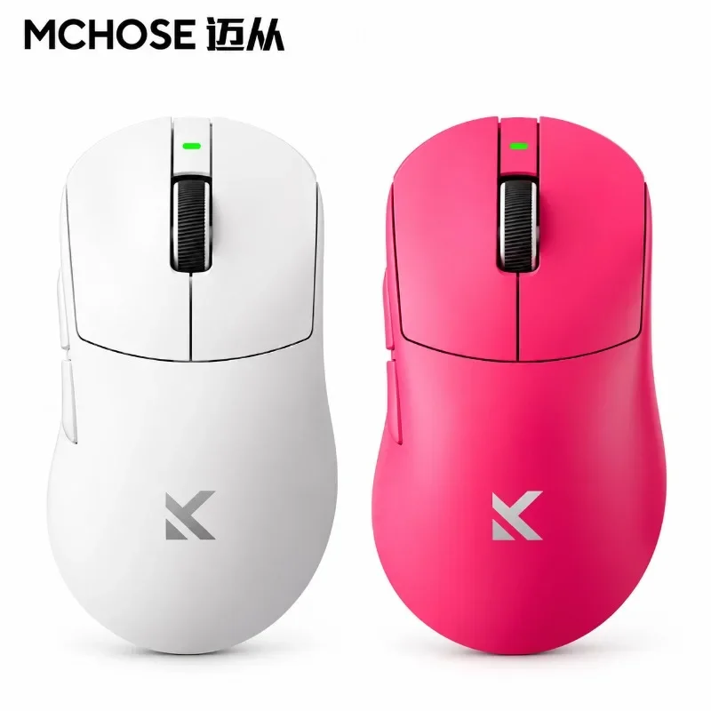 MCHOSE A7 Ultra RE PAW3950 42000 DPI Dual 8K Wireless Gaming Mouse 56g Lightweight Tri Mode 500mAh Medium Large Hands Gamer