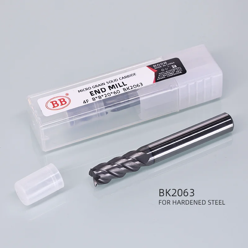 BB End Mill Cutter Tool CNC High Hardness Solid Carbide Trochoidal Machining Feed Titanium Alloy SUS Stainless Steel Graphite