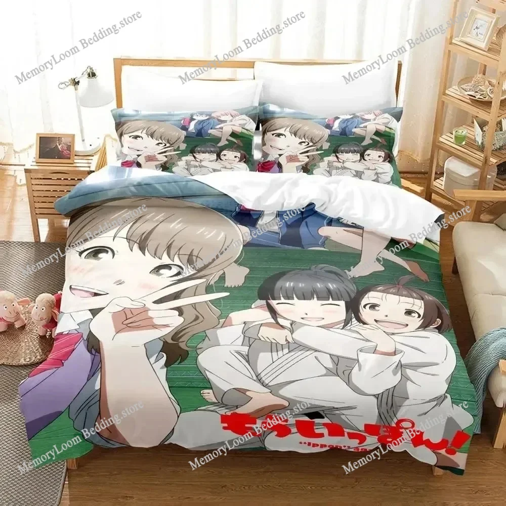 

Anime Ippon Again Bedding Set Duvet Cover Bed Set Quilt Cover Pillowcase Comforter king Queen Size Boys Adult Bedding Set