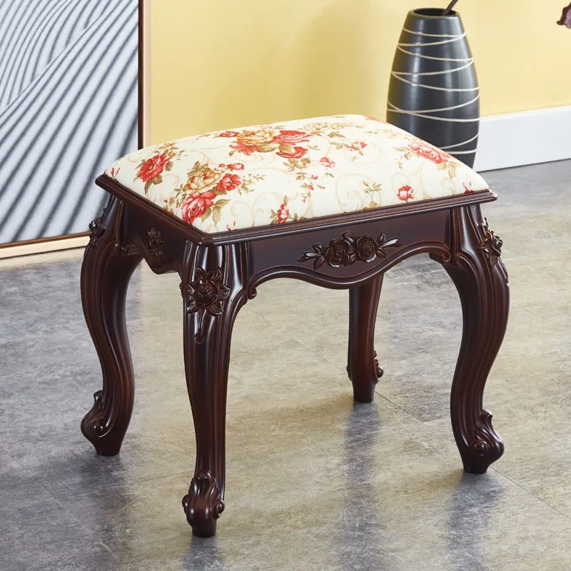 

Nordic Vanity Stools Shoe Changing Low Stool Small Sofa Footrest Stool Household 35cm High Living Room Coffee Table Ottomans
