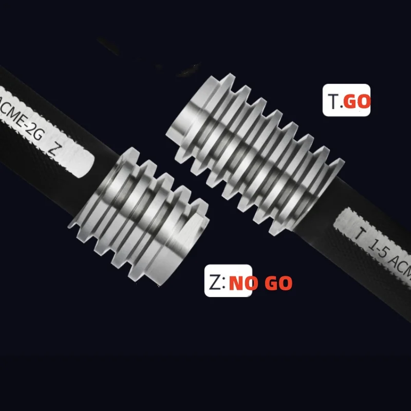 1pcs  Steel American Trapezoidal Thread Plug Gauge 2G ACME 1'' 3/8  -4/5/6/10/12 1'' 1/2  High Quality wholesale Measure Tool