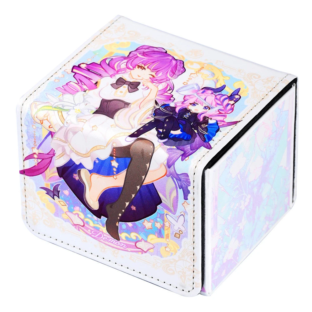 Yu-Gi-Oh! fait maison à faire soi-même Boîte de rangement pour cartes Minerva Lightsworn Maiden Ygo Ritual Beast, boîte de rangement pour cartes en cuir haut de gamme, jouet cadeau