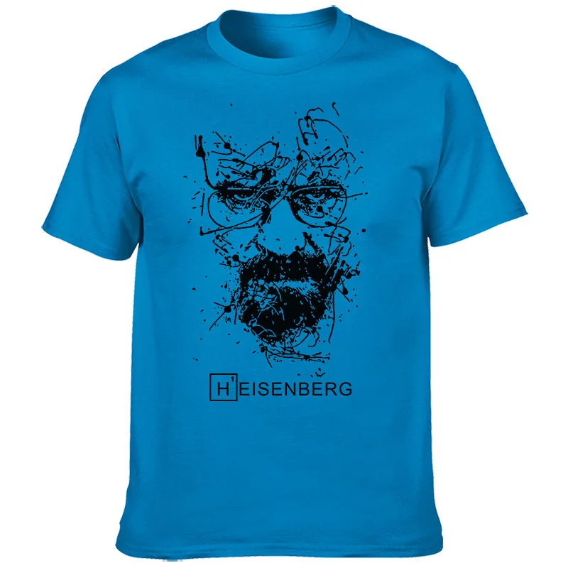 Camiseta creativa de Breaking Bad Heisenberg para hombre, camisa con estampado de serie de TV, moda urbana, Top informal, europeo y americano, 2022