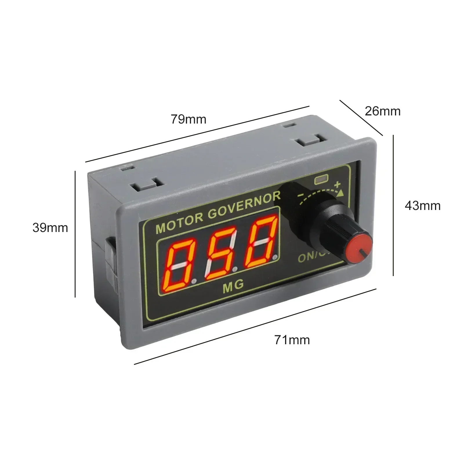 79x43x26mm DC Motor Speed Controller Operating Voltage 5-30V Rated Current 5A Soft Start Protection For DC Motor Applications