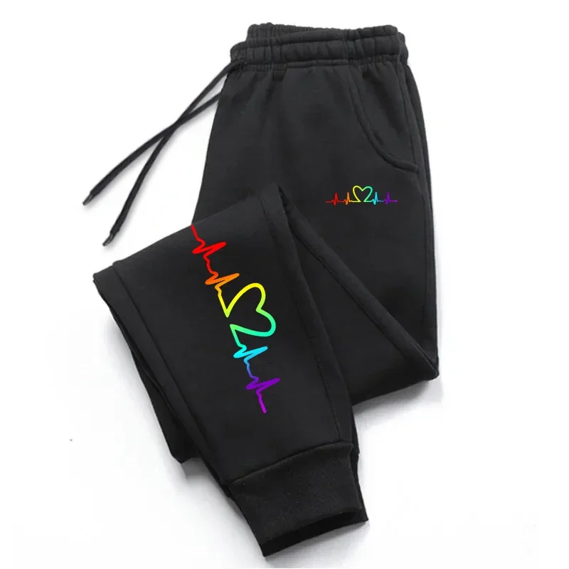 

Gran oferta de pantalones de chándal para mujer, pantalones deportivos con estampado de Color, pantalones deportivos para correr