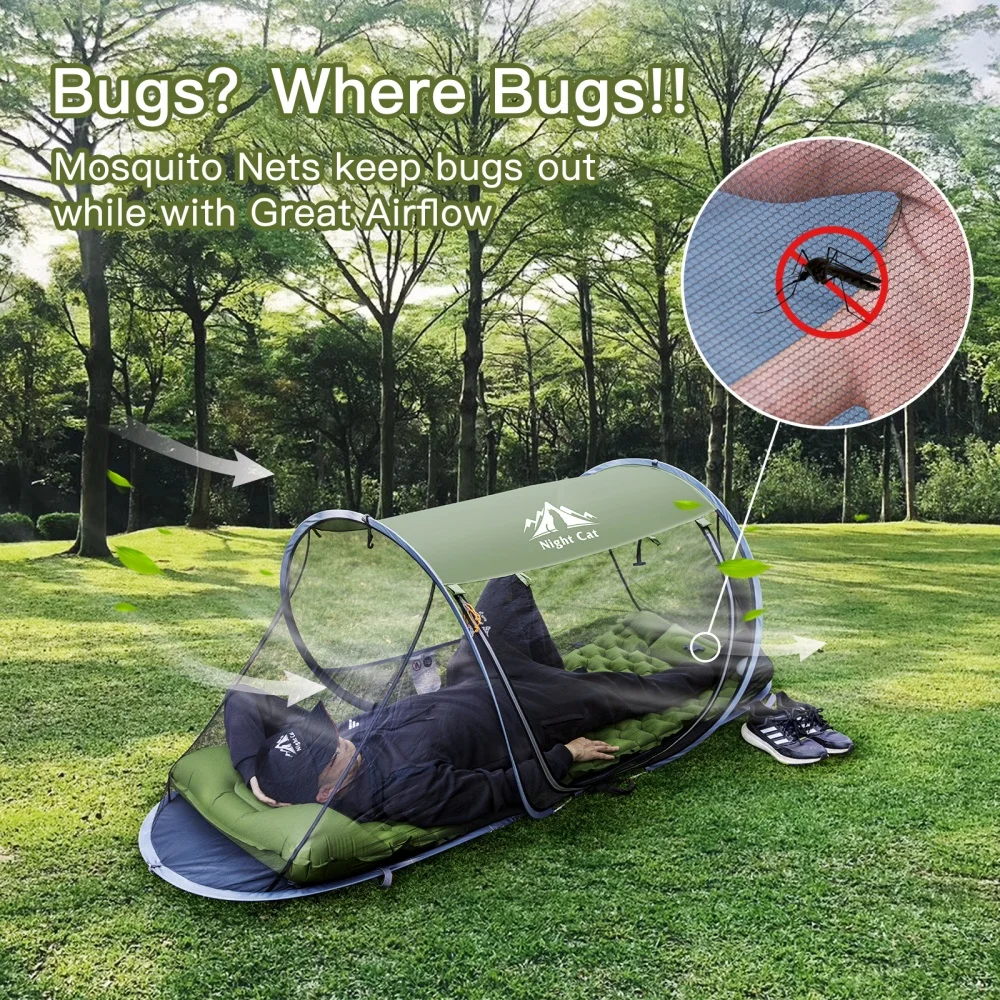 Namiot przeciw komarom Night C – Camping Hammock With Mosquito Net Rainfly recenzja i cena