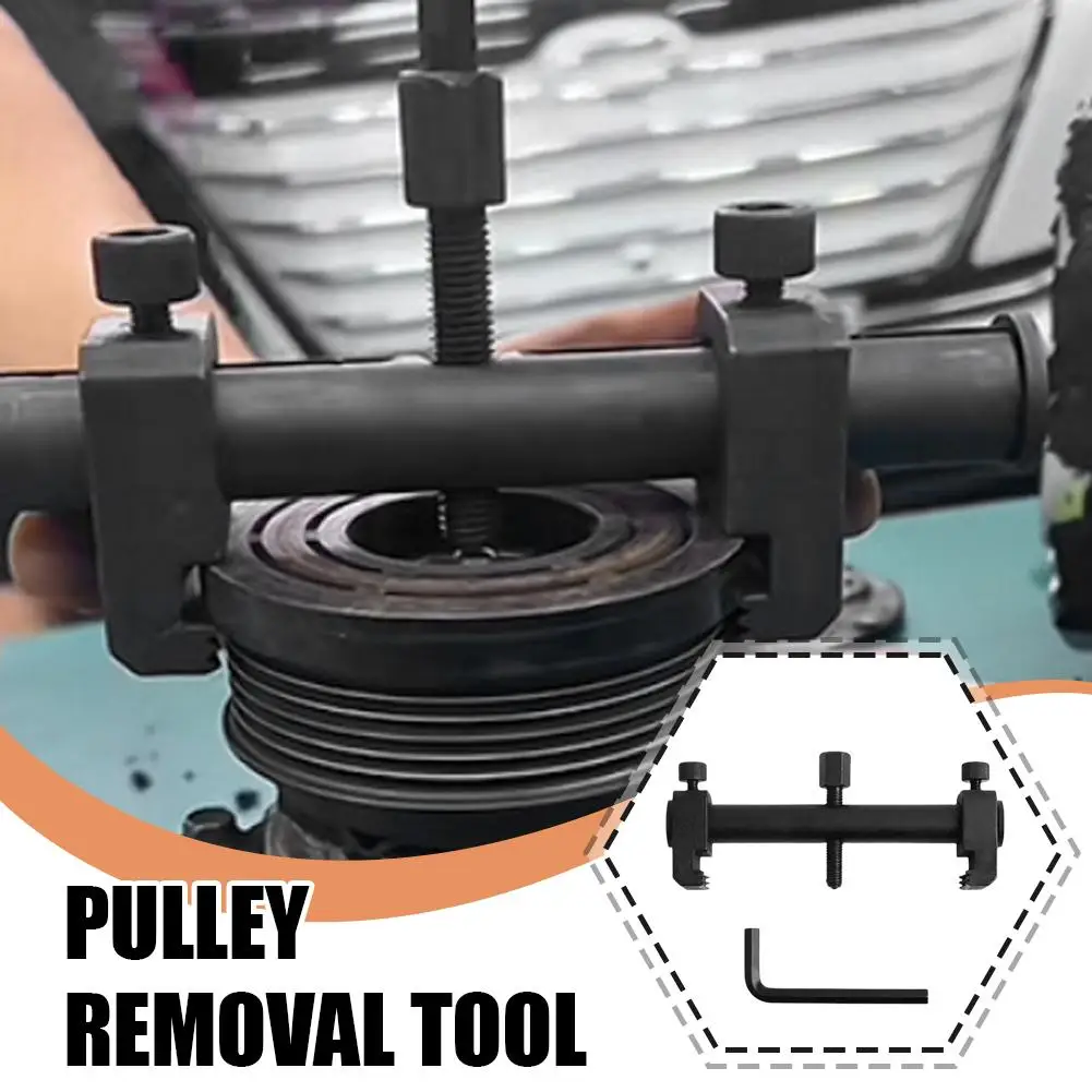 Adjustable Threaded Crankshaft Pulley Removal Tool Universal Puller For Ribbed Drive Pulley Crankshaft Remover Car Repair N G0N4