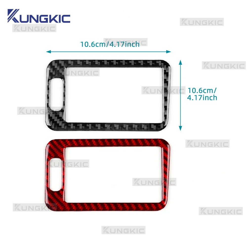 Real Soft Carbon Fiber For Mercedes Benz SLK R170 1996 1997 1998 1999 2000 2001 2002 2003 Passenger Air Vent Frame Trim Sticker view 2
